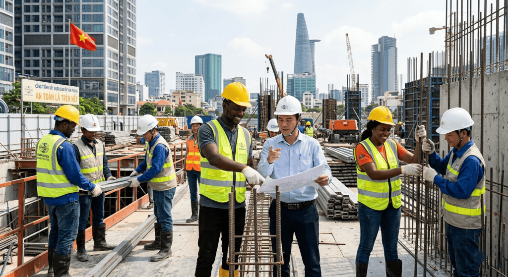cung ứng lao động Châu phi tại Việt Nam